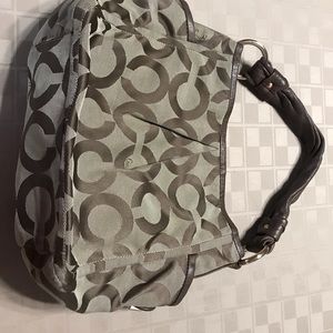 Shoulder Large Bag with Signature‎ C 14.5 X 10”